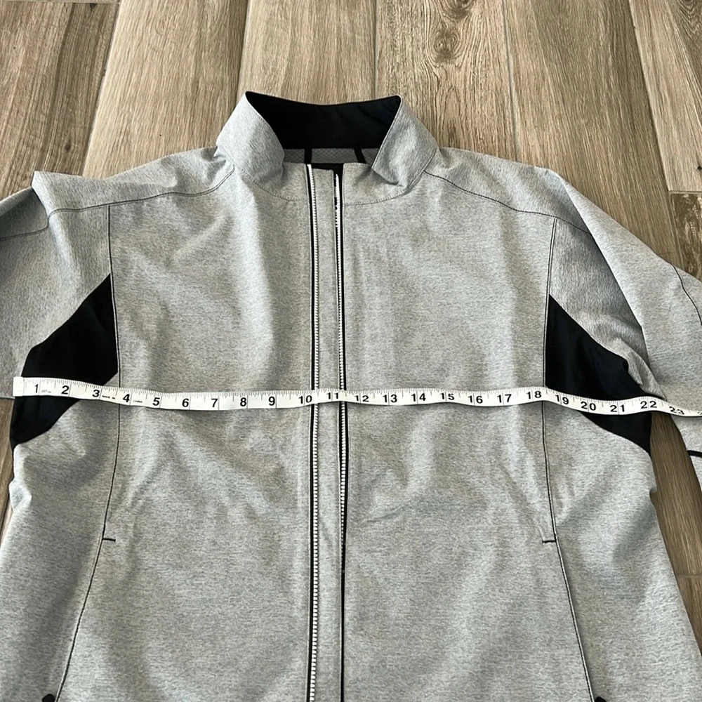 Footjoy Gray and Black Zip-Up Jacket - Picture 7 of 9